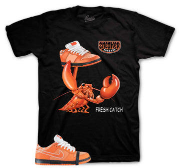 Dunk SB Orange Lobster Shirt - Fresh Catch - Black