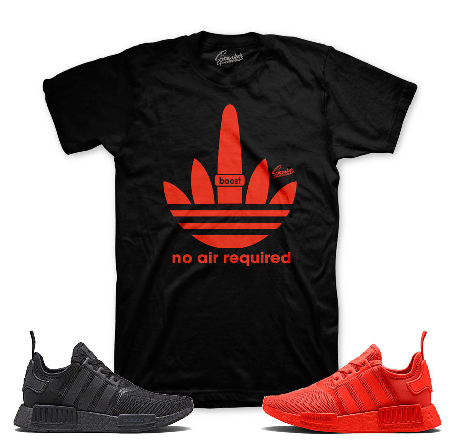 NMD monochrome official matching shirts | Solar Red Tees