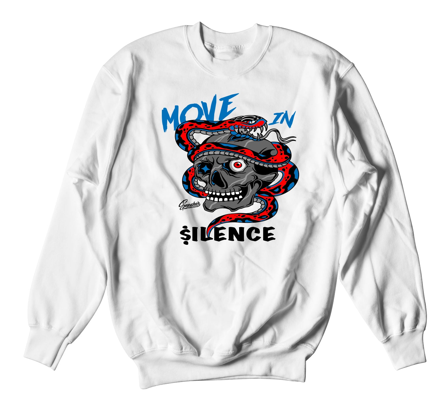 Retro 4 What The Four Sweater - Move In Silence - White