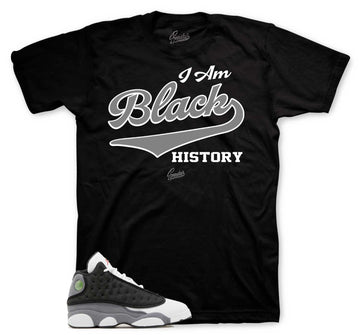 Retro 13 Black Flint Shirt - I Am - Black