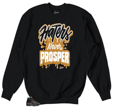 Crewneck sweater collection made to match the Jordan 4 retro black gum sneakers