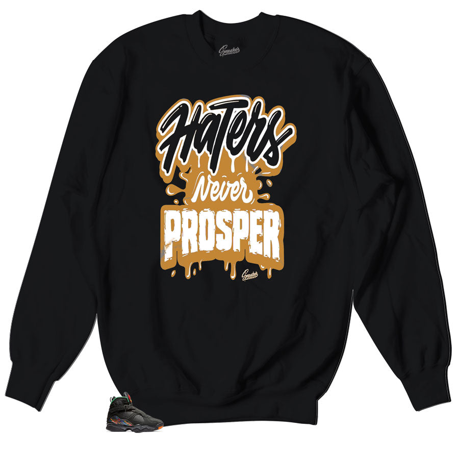 Crewneck sweater collection made to match the Jordan 4 retro black gum sneakers