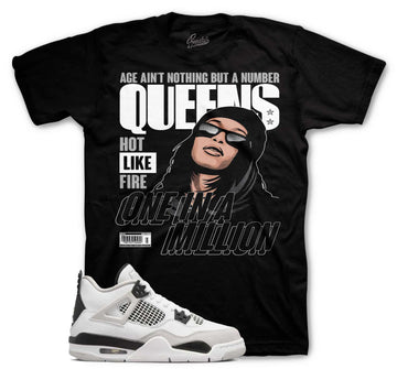 Jordan 4 military black sneaker tees