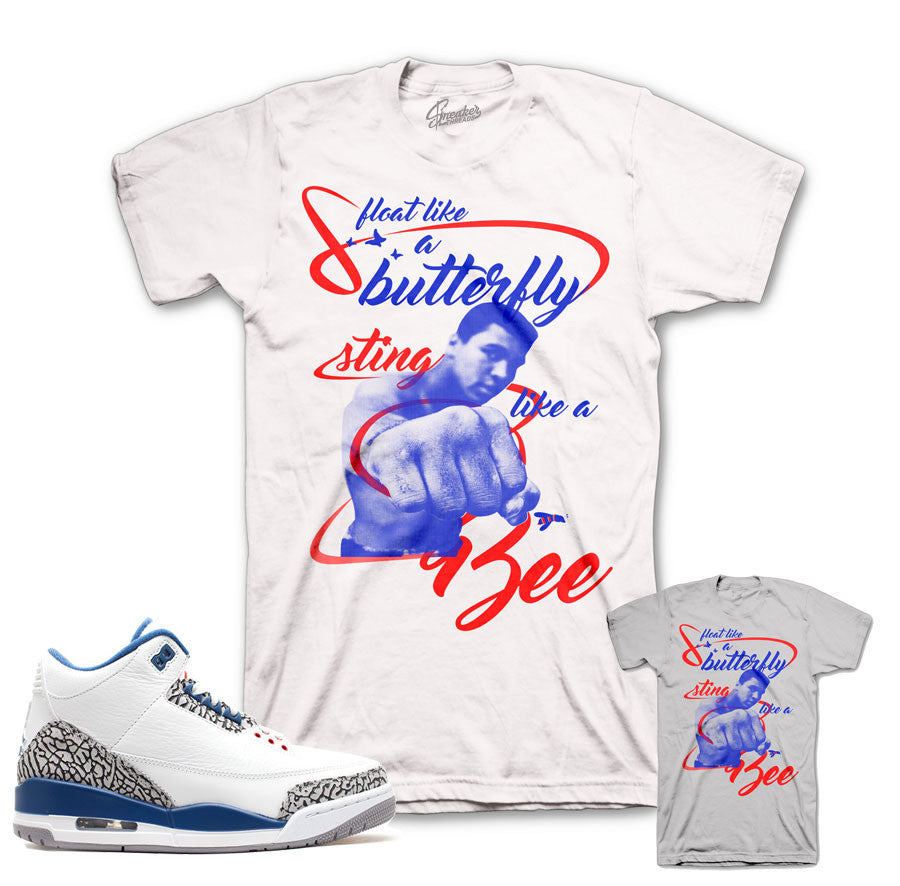 Shirts match Jordan 3 true blue retro 3 sneaker match tees.