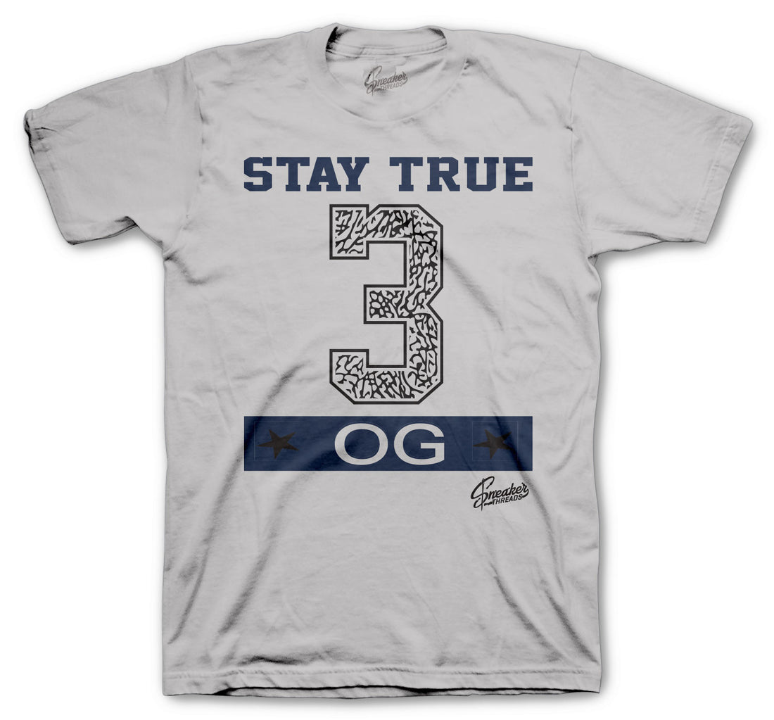 guys tees to match with Jordan 3 midnight navy sneaker collection 