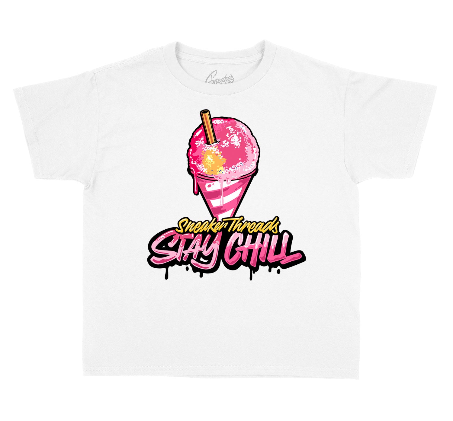Kids Ice Cream 12 Shirt - Stay Chill - White