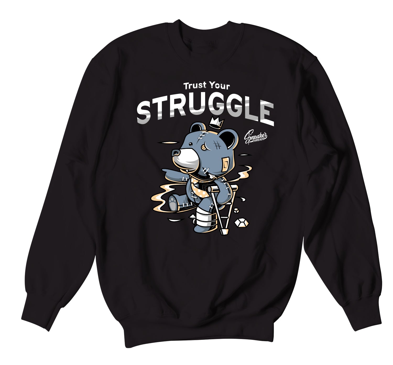 Ash Blue 350 Sweater - Trust Your Struggle - Black