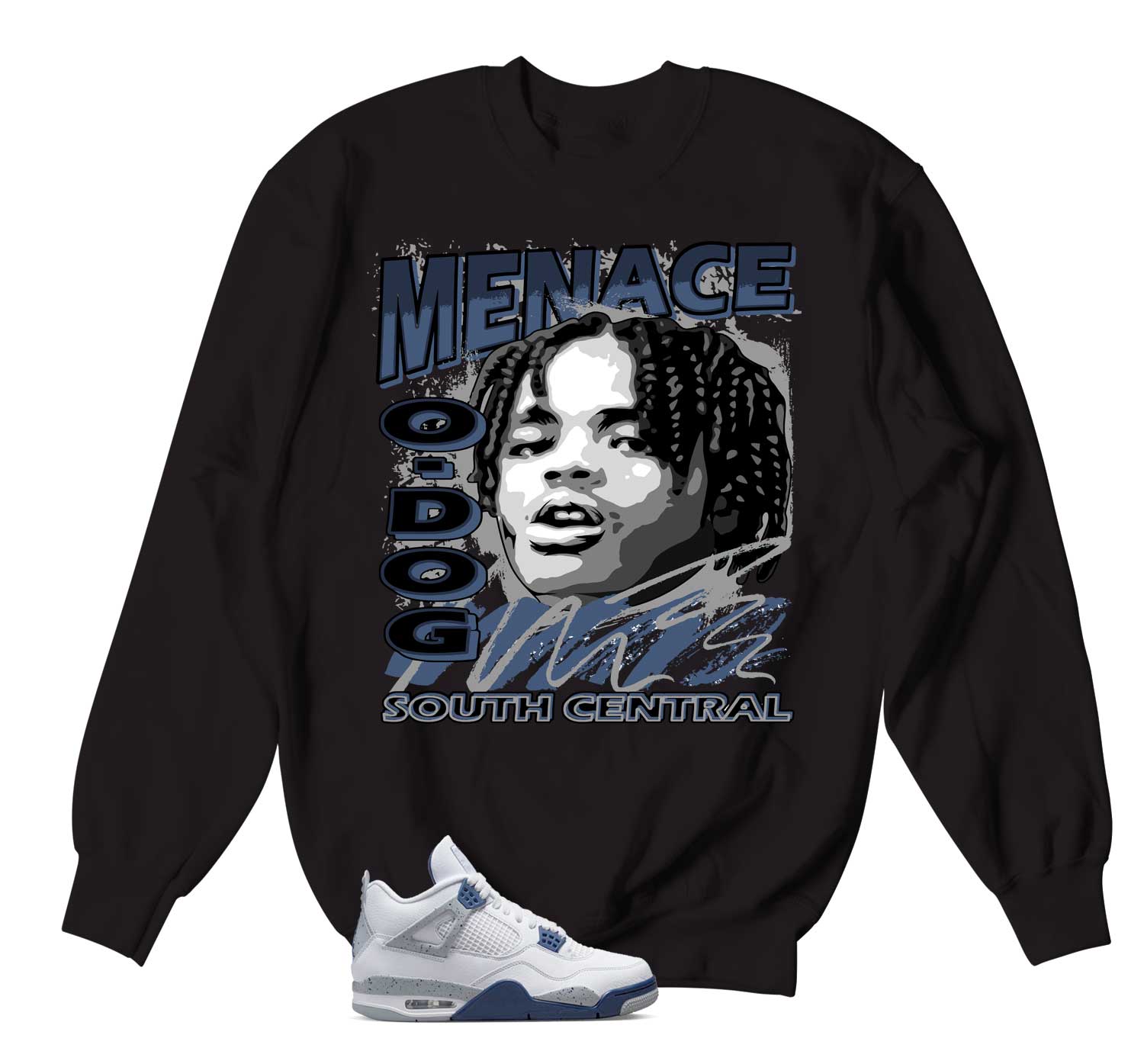 Retro 4 Midngiht Navy Sweater - Nineties - Black