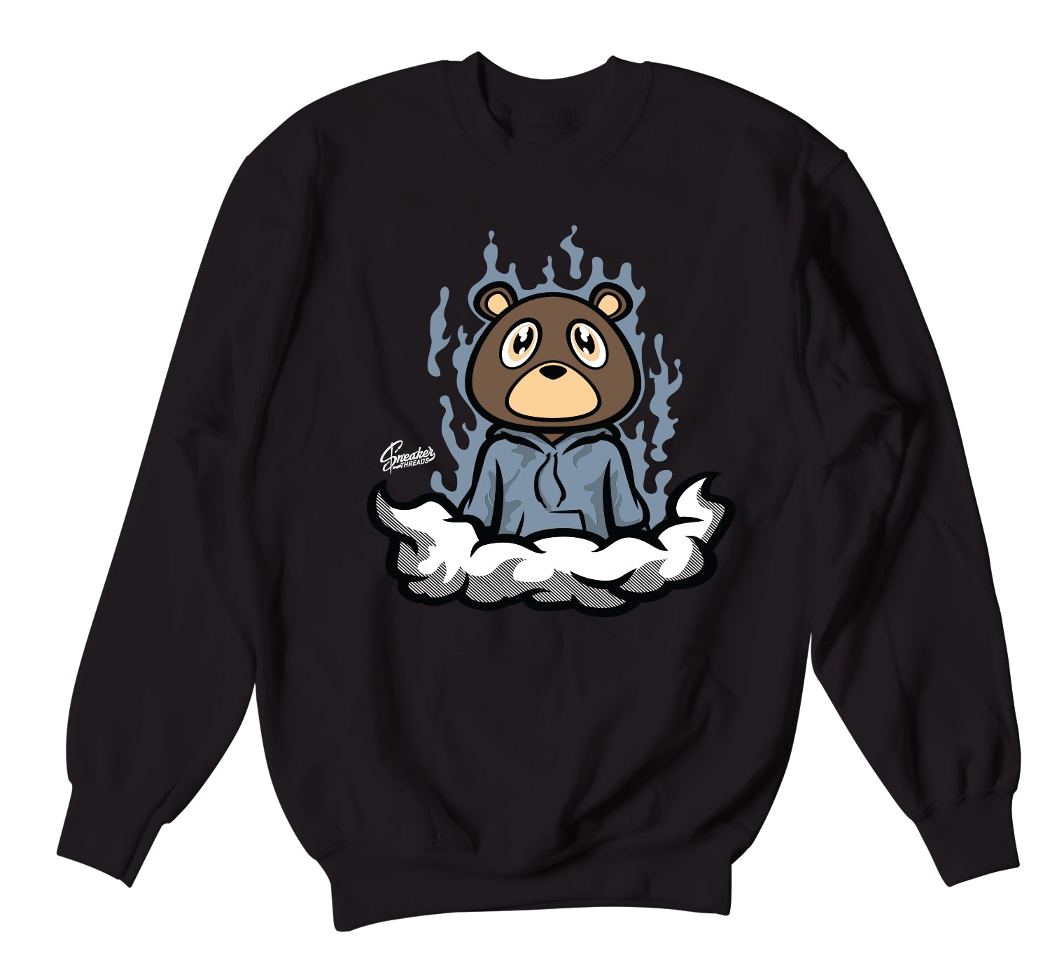 Ash Blue 350 Sweater - Fly Bear - Black