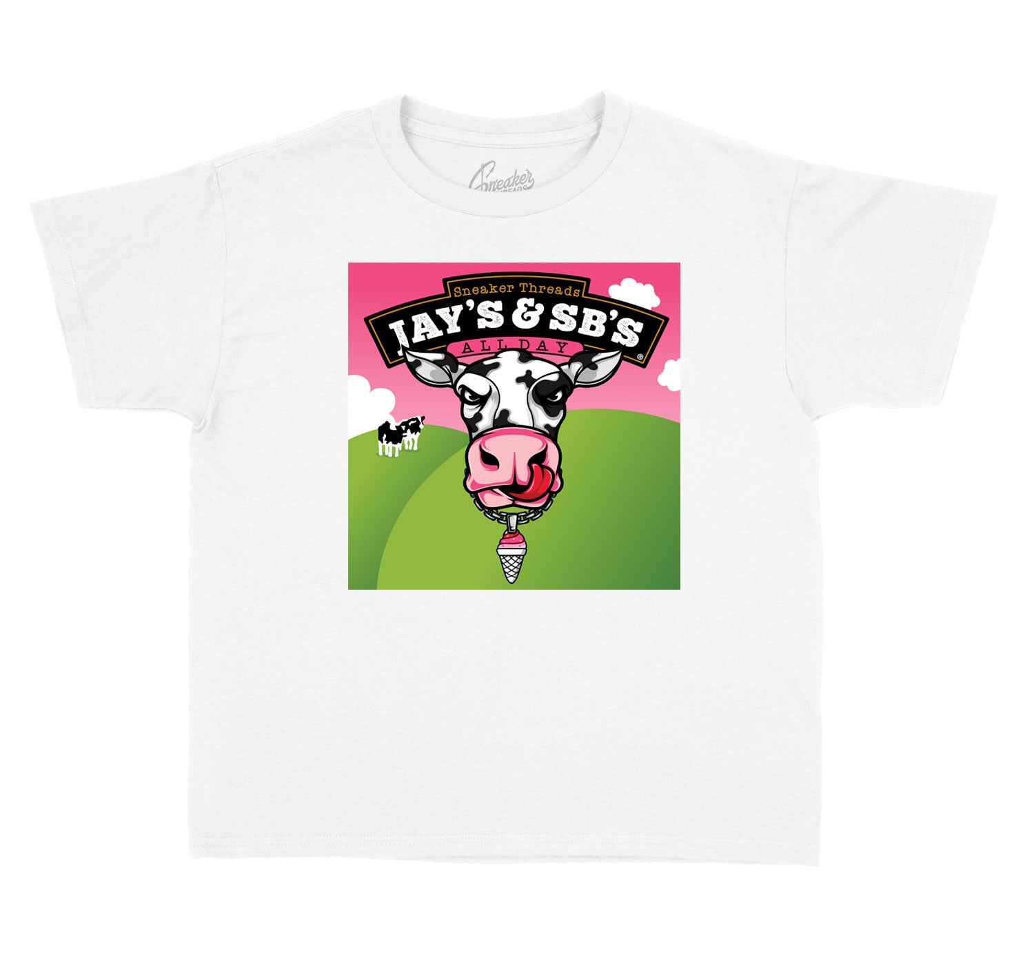 Kids Ice Cream 12 Shirt - Jays & SBs - White