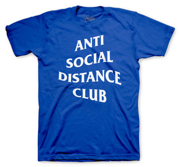 Retro 5 Stealth Shirt - Social Distance - Blue