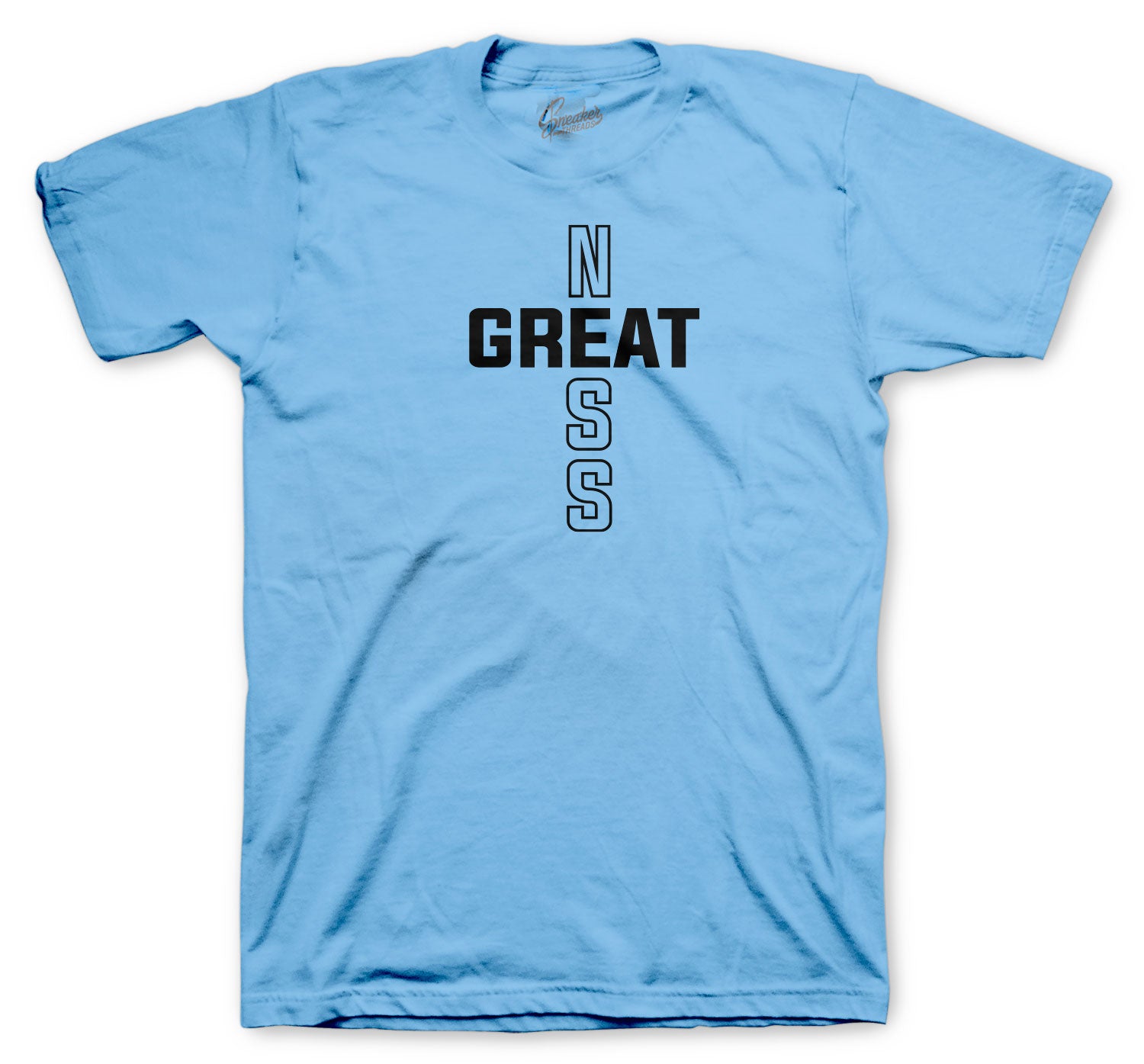 Retro 1 Uni Blue Shirt - Greatness Cross - Blue