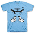 University Blue Jordan 4 sneaker collection with mens t shirt collection