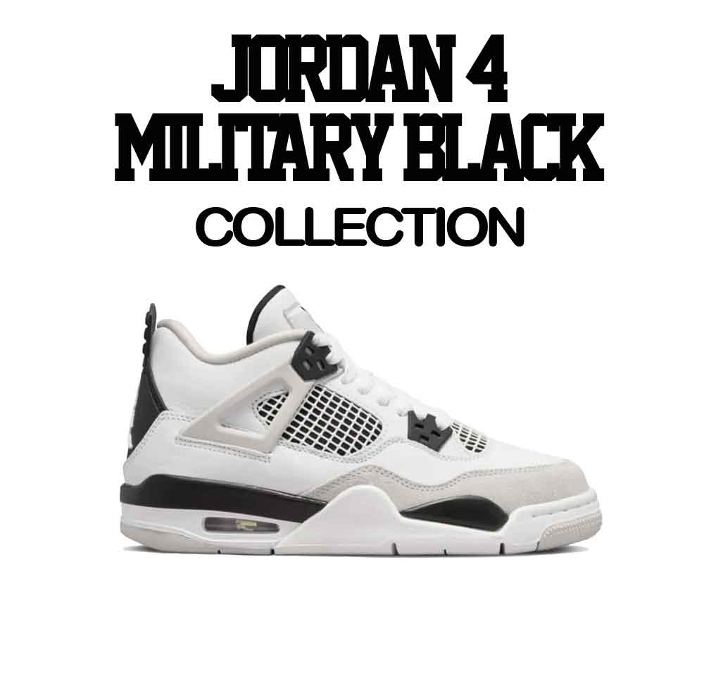 Women's Jordan 4 military black sneaker tees