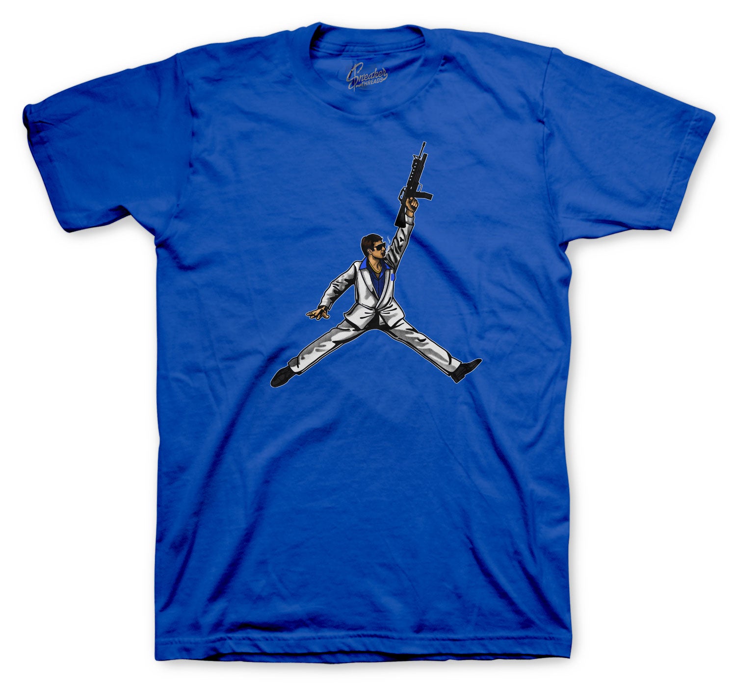 Retro 5 Stealth Shirt - Air Tony - Blue