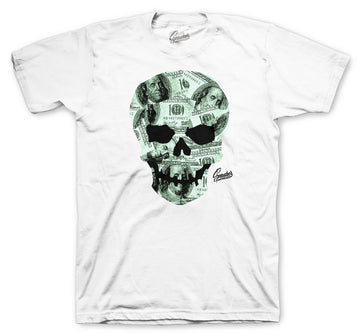 Retro 12 Easter Shirt - Money Skull - White