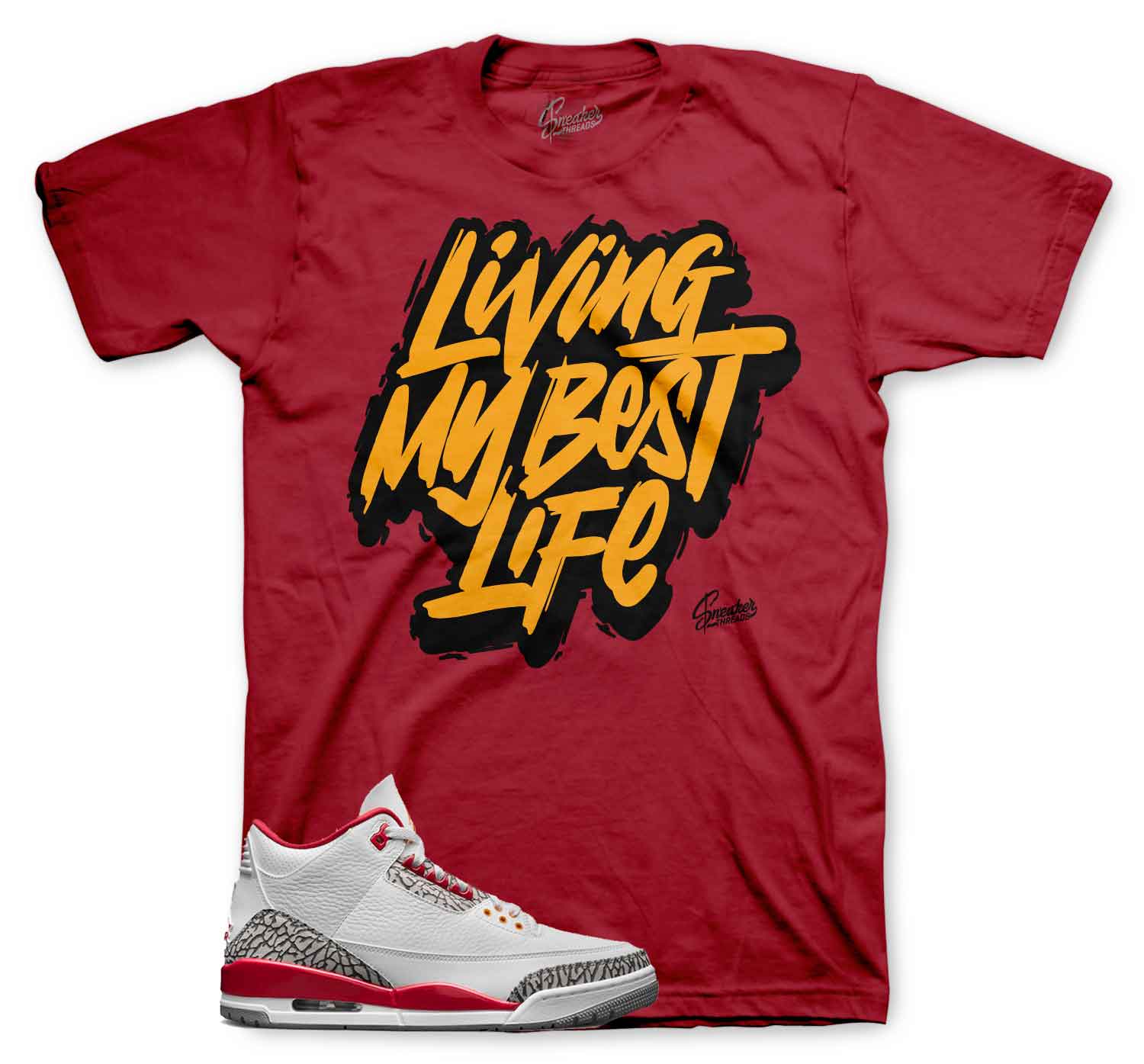 Jordan 3 Cardinal Red T-Shirts | Hennything Tee To Match AJ3