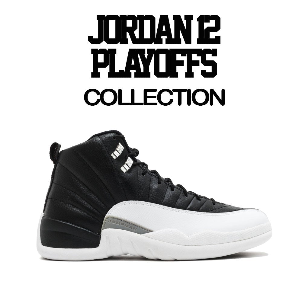 Jordan 12 Playoffs Sneaker Shirts And Matching Sneaker Tees Playoff 12