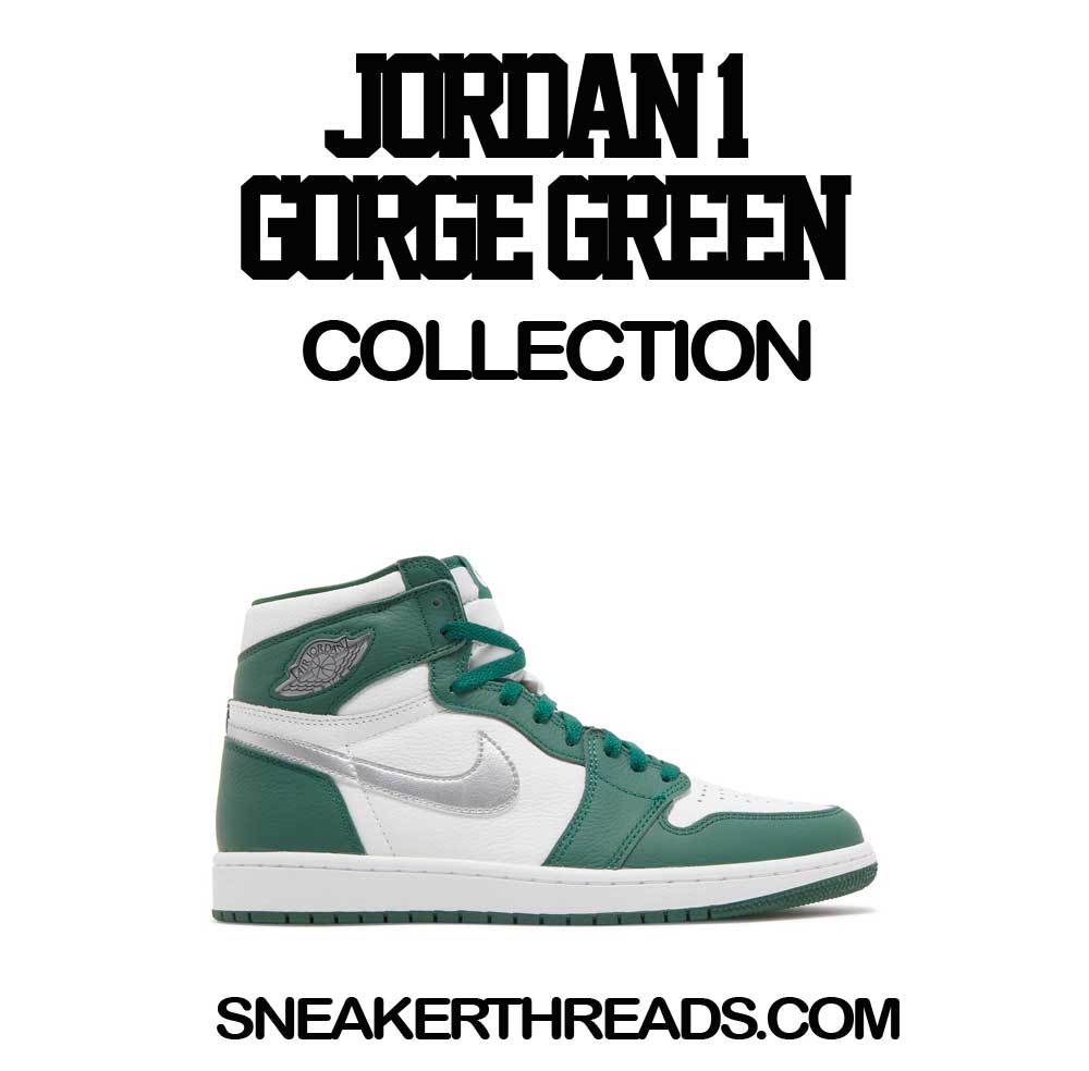 Retro 1 Gorge Green Shirt - Fresh Sneakers - White