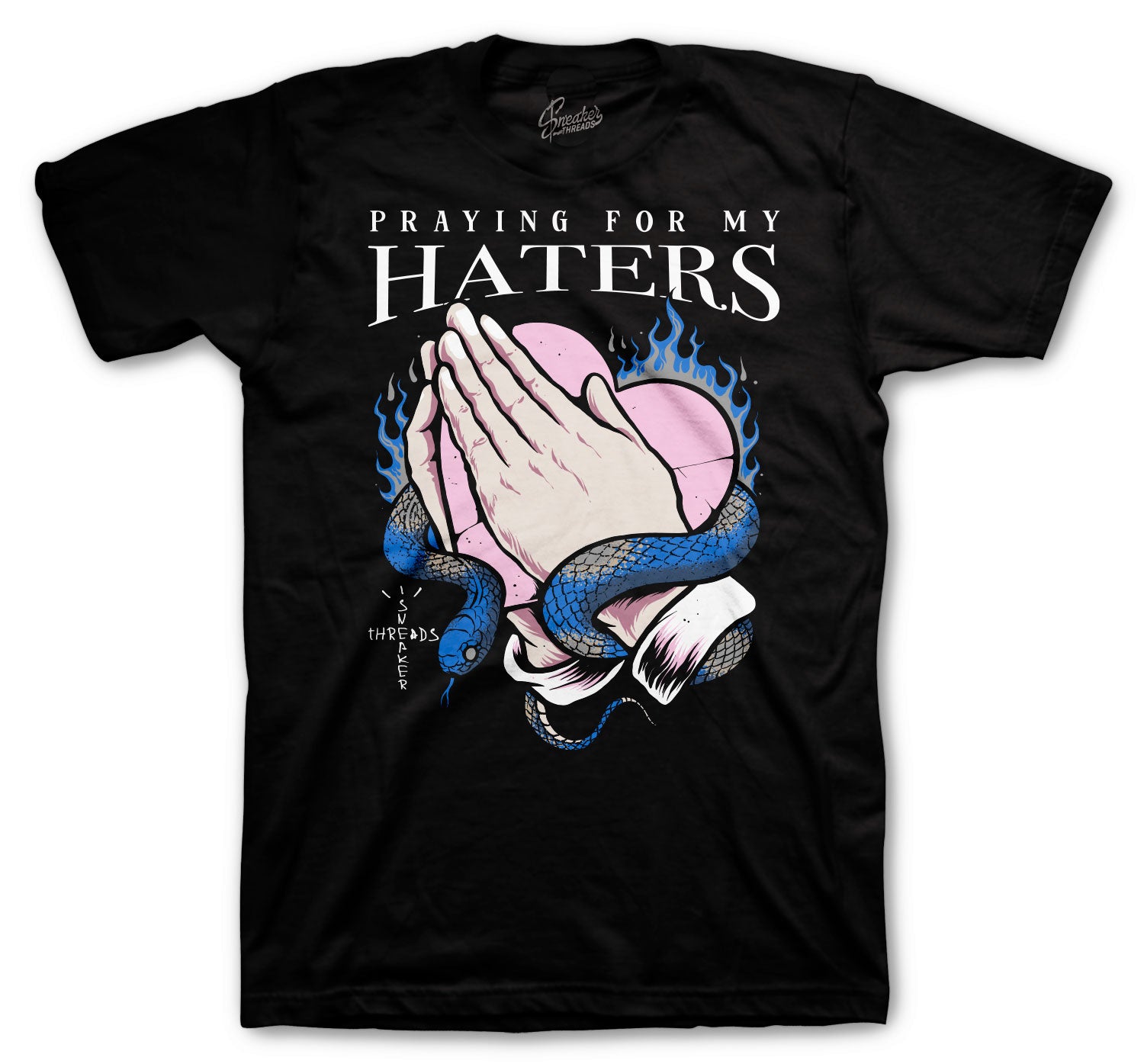 Retro 1 Travis Scott Fragment Shirt - Pray For Haters - Black