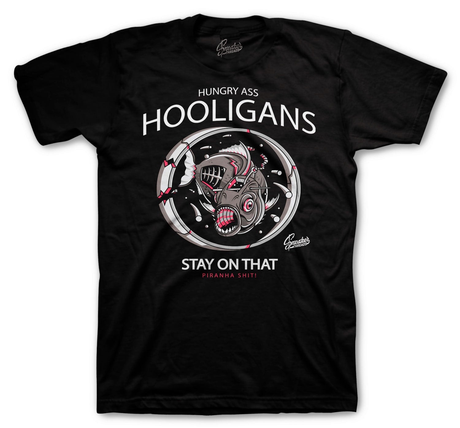 Retro 4 Taupe Haze Shirt - Hooligans - Black