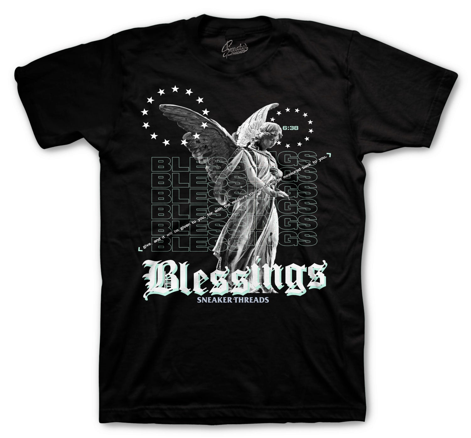 Retro 12 Easter Shirt - Angel Blessings - Black
