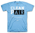 clothing for men matching the Jordan 4 university blue sneaker collection 