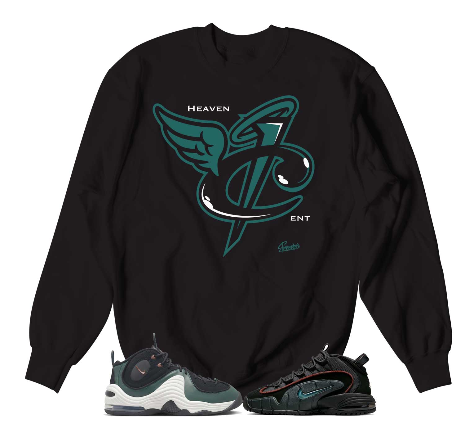 Air Max Penny Faded Spruce Sweater - Heaven Cent - Black