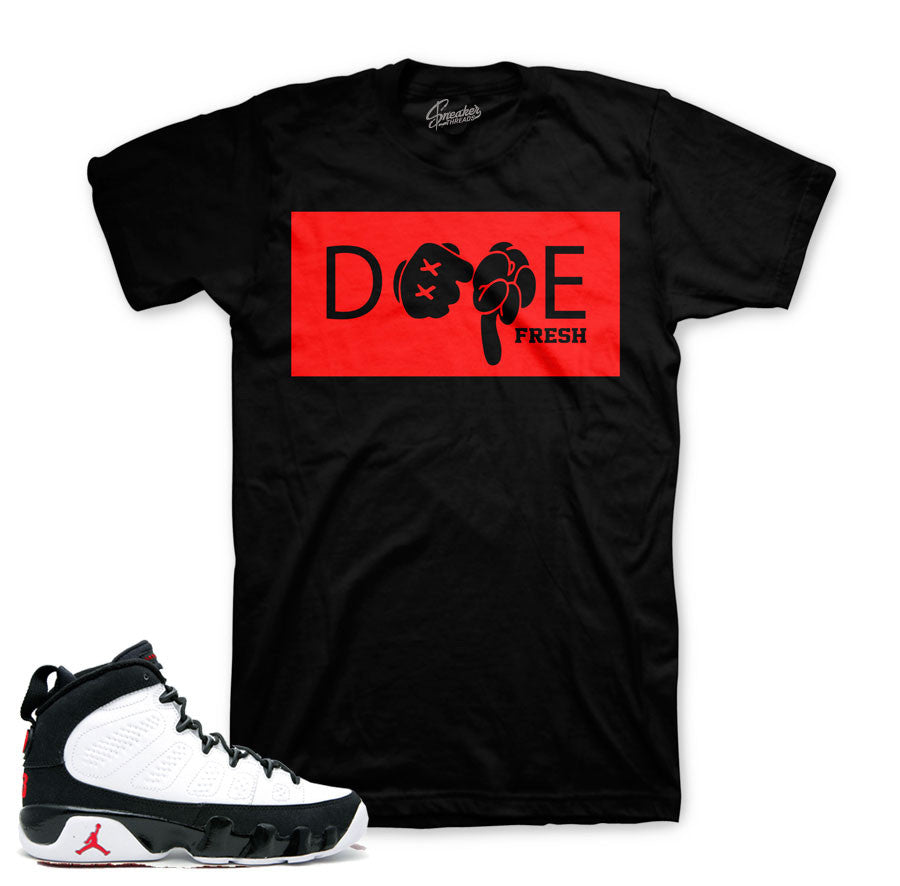 Jordan 9 OG space jam shirts to match retro 9's shoes.