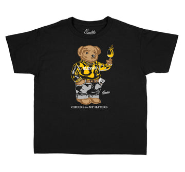 Kids Cool Grey 3 Shirt - Cheers Bear - Black