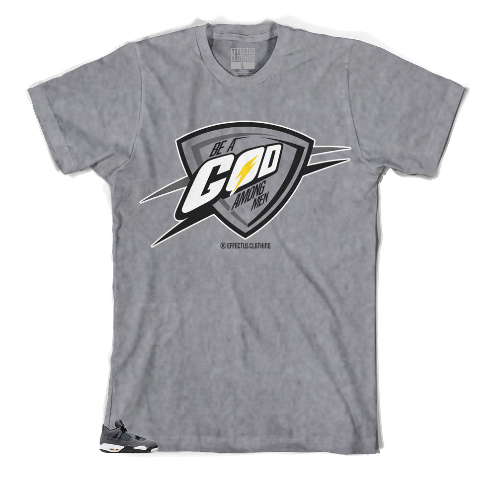 Jordan 4 Cool Grey Thunder God shirt to look fresh