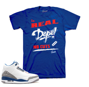 True blue retro 3 shirts match jordan 3's tees shirts.