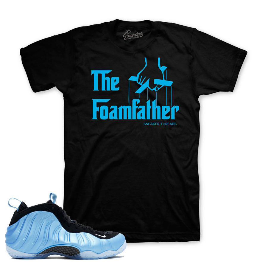 Shirts match foamposite university blue. Foam father shirt.