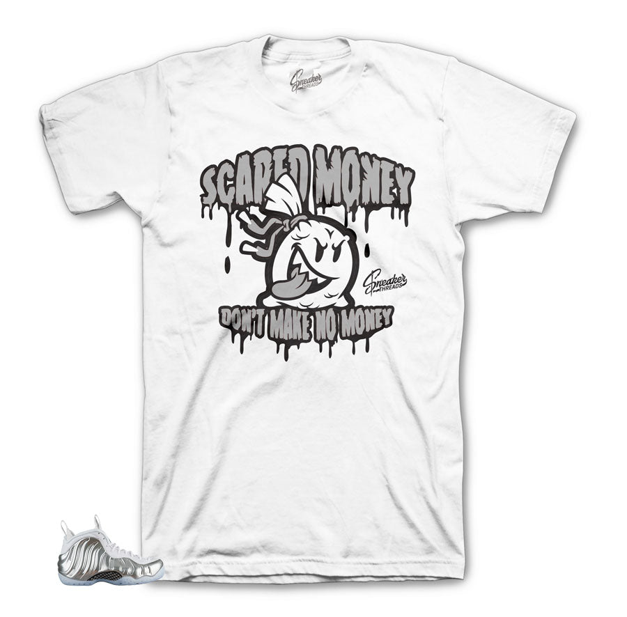 Foamposite chrome tees match | Every penny counts tee.