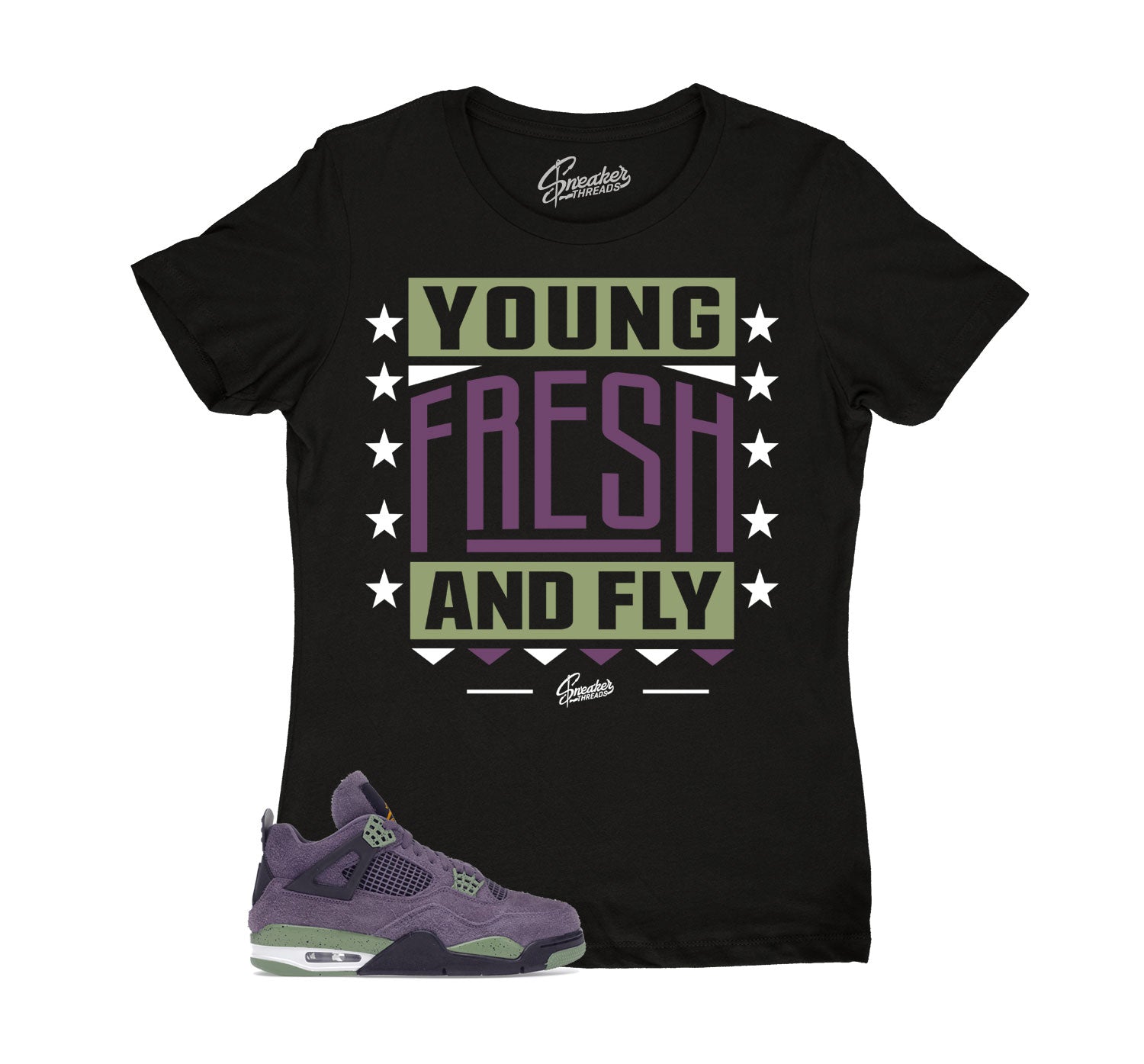 Womens Canyon Purple 4 Shirt - Young Fresh - Black