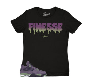 Womens Canyon Purple 4 Shirt - Finesse - Black