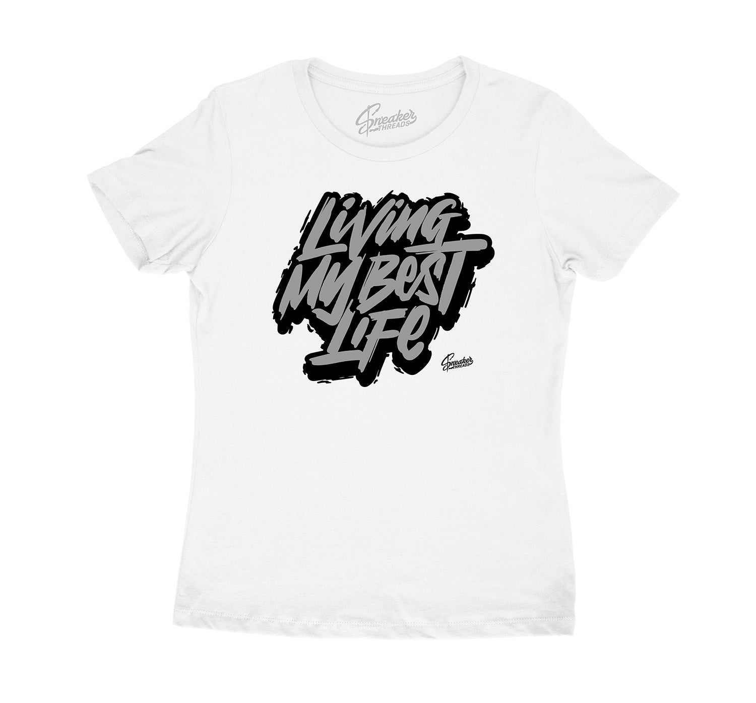 Yeezy White Cloud Living my Best Life design shirt for sneakers