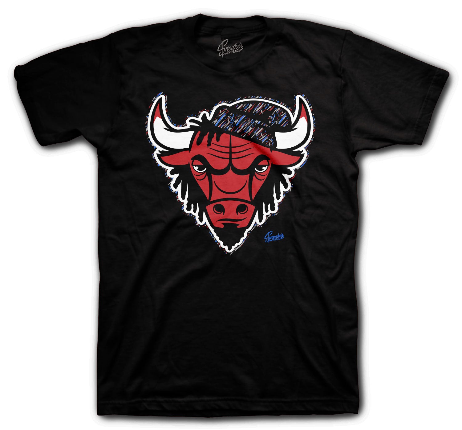 Retro 4 What The Four Shirts- Rasta Bull - Black