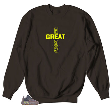 Greatness Cross Mauve Sweater | Yeezy 700 Mauve 
