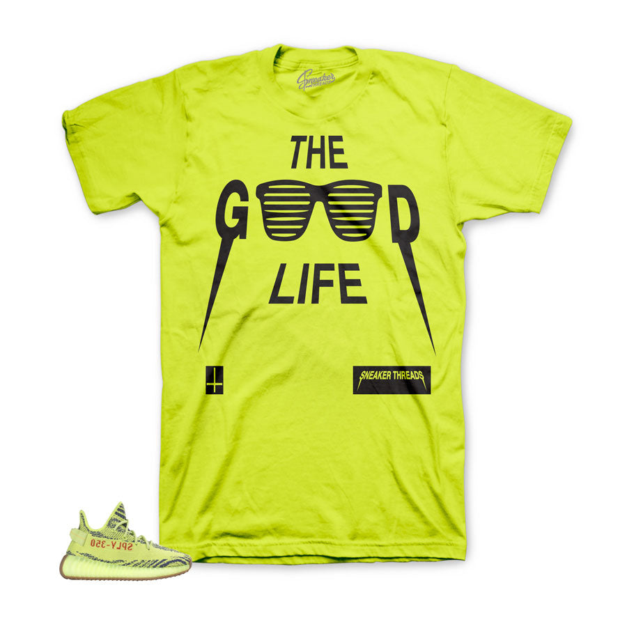 Yeezy boost frozen yellow official matching tee shirts and apparel.