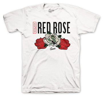 Retro 11 Bred Shirt - Bred Rose - White