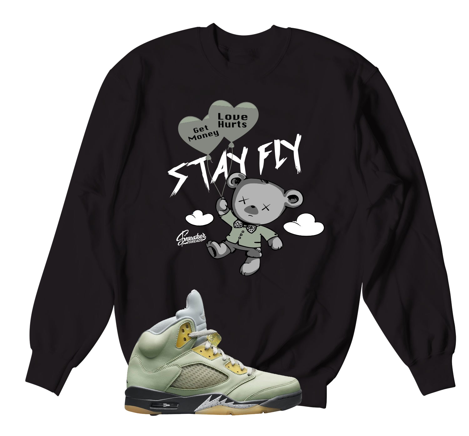 Jade horizon Jordan 5 sneaker tees & Matching Outfits | Money Shirt