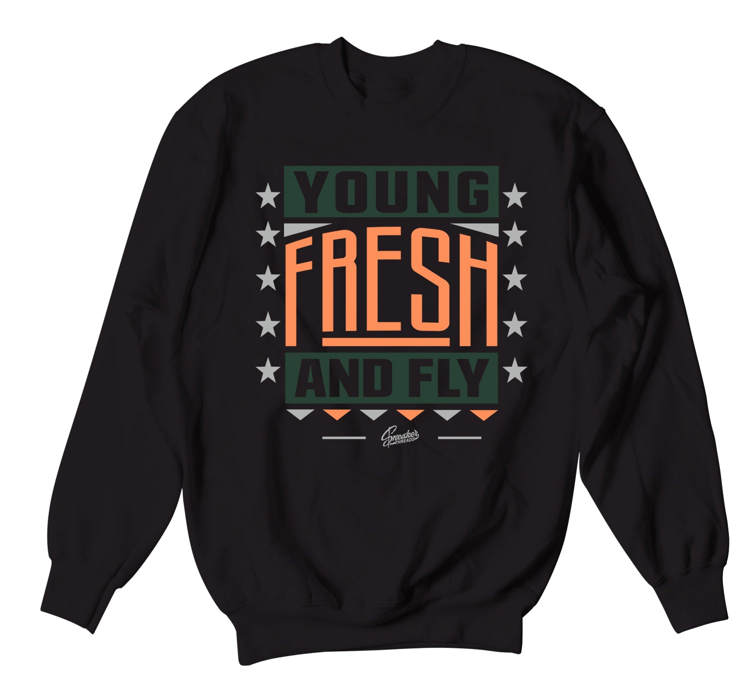 700 Wash Orange Sweater - Young Fresh - Black