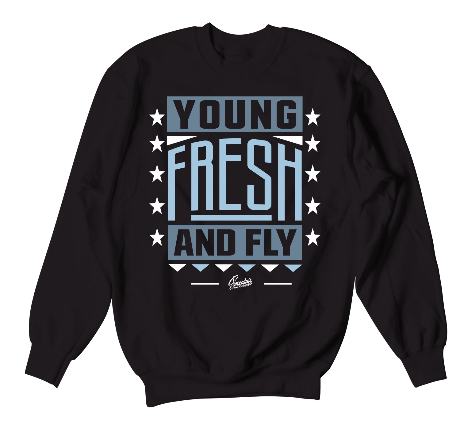Retro 5 Bluebird Sweater - Young Fresh - Black