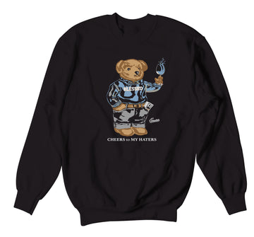 Retro 5 Bluebird Sweater - Cheers Bear - Black