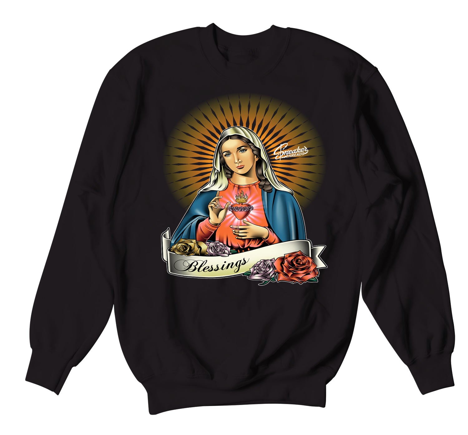 350 Mx Oat Sweater - Virgin Mary - Black