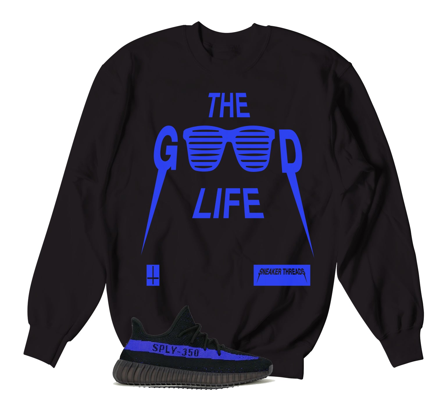 Dazzling Blue Sweater -  Good Life - Black