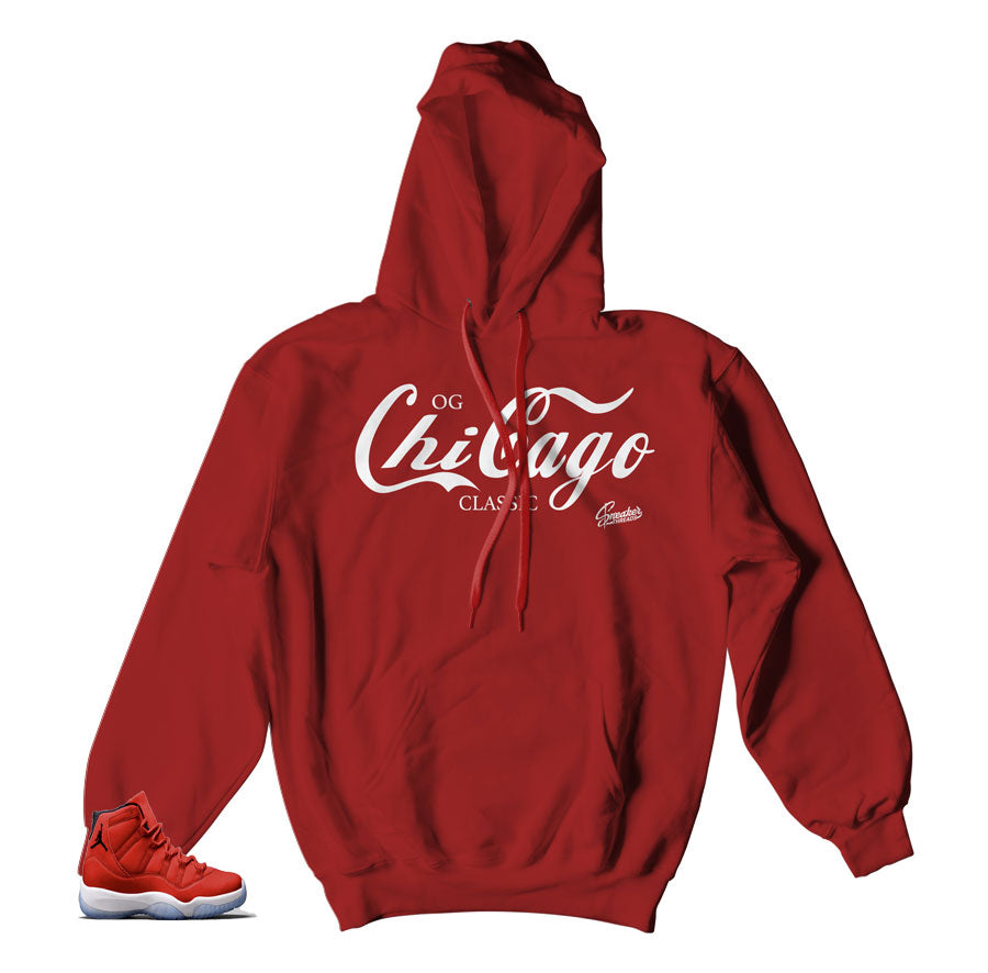 OG chicago classic hoody | Jordan 11 win like 96 sweaters match.