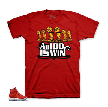 Jordan 11 Gym Red tees match | Chicago classic tees shirts.